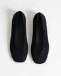 Topshop Duke faux suede chiselled ballet flat in black