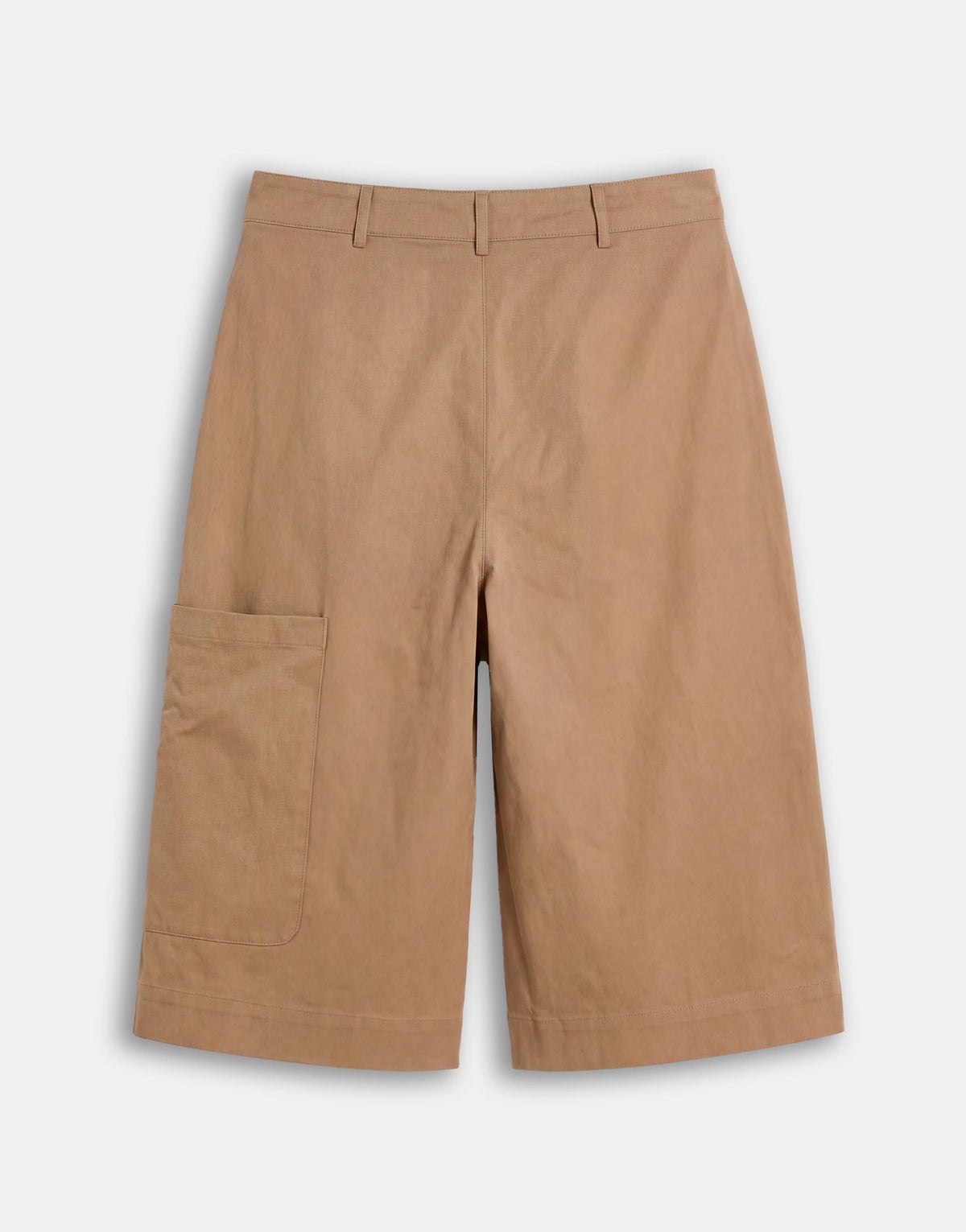 Topshop longline bermuda cargo short in ecru