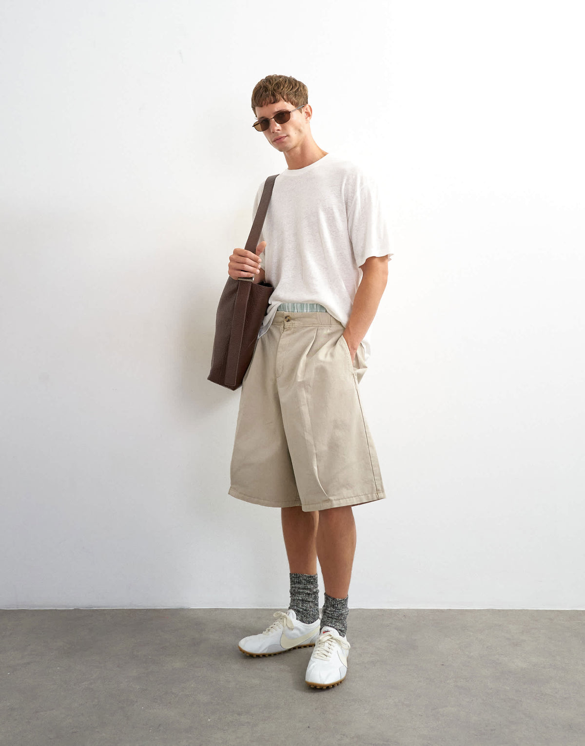 Topman relaxed fit linen mix t-shirt in ecru