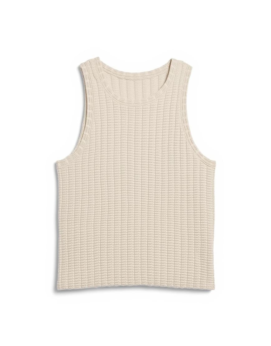 Topman relaxed fit textured vest in stone