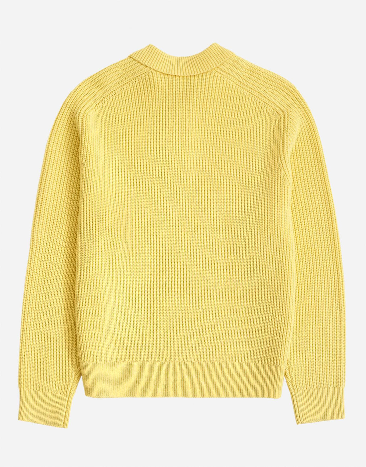 Topman classic fit knitted polo in yellow