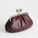 Topshop Clover small clutch bag in aubergine