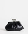 Topshop Clover small clutch bag in black in black