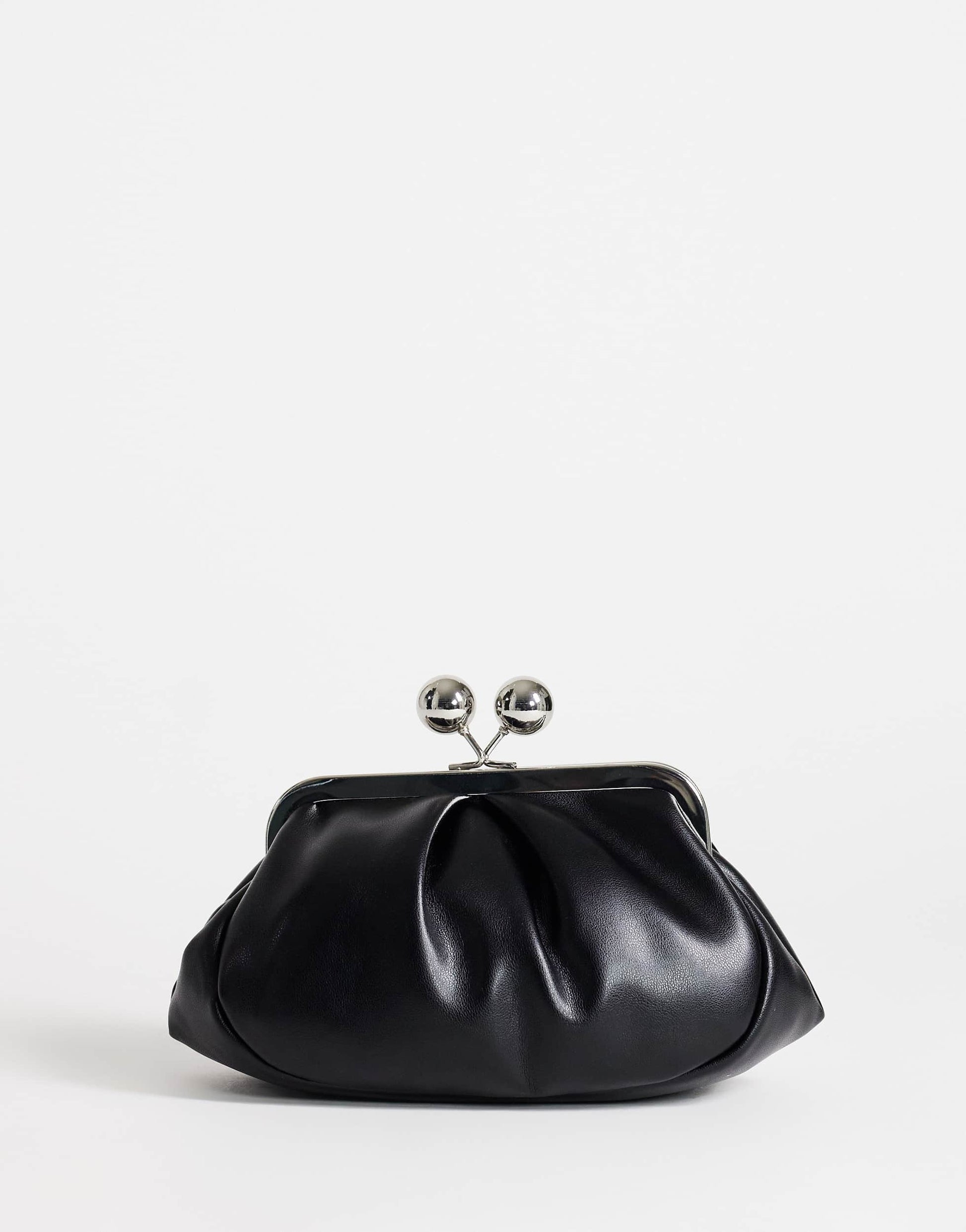 Topshop Clover small clutch bag in black in black