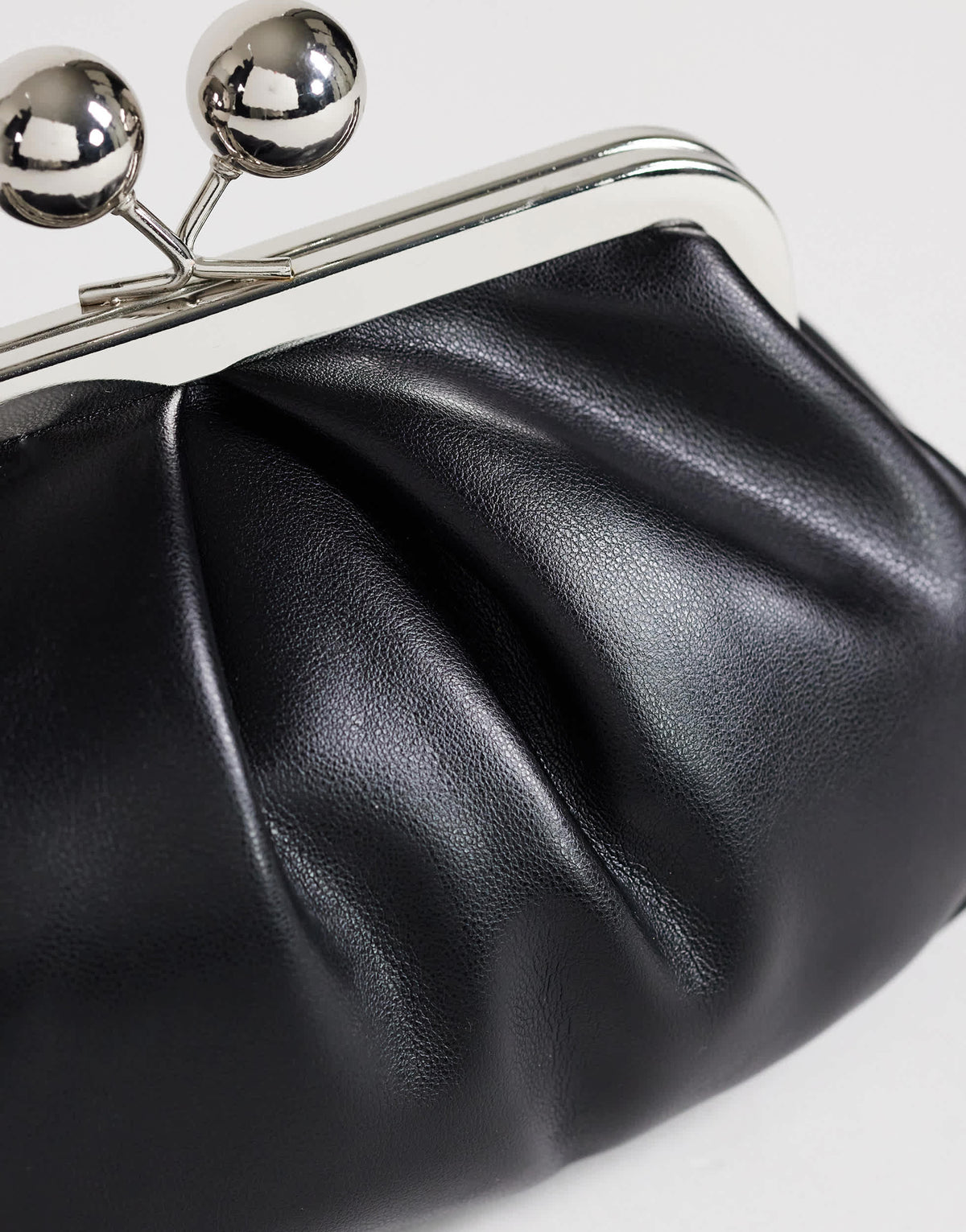 Topshop Clover small clutch bag in black in black