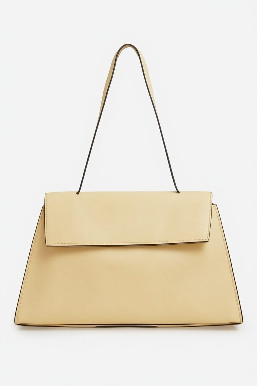 Topshop Stevey medium shoulder bag in buttermilk
