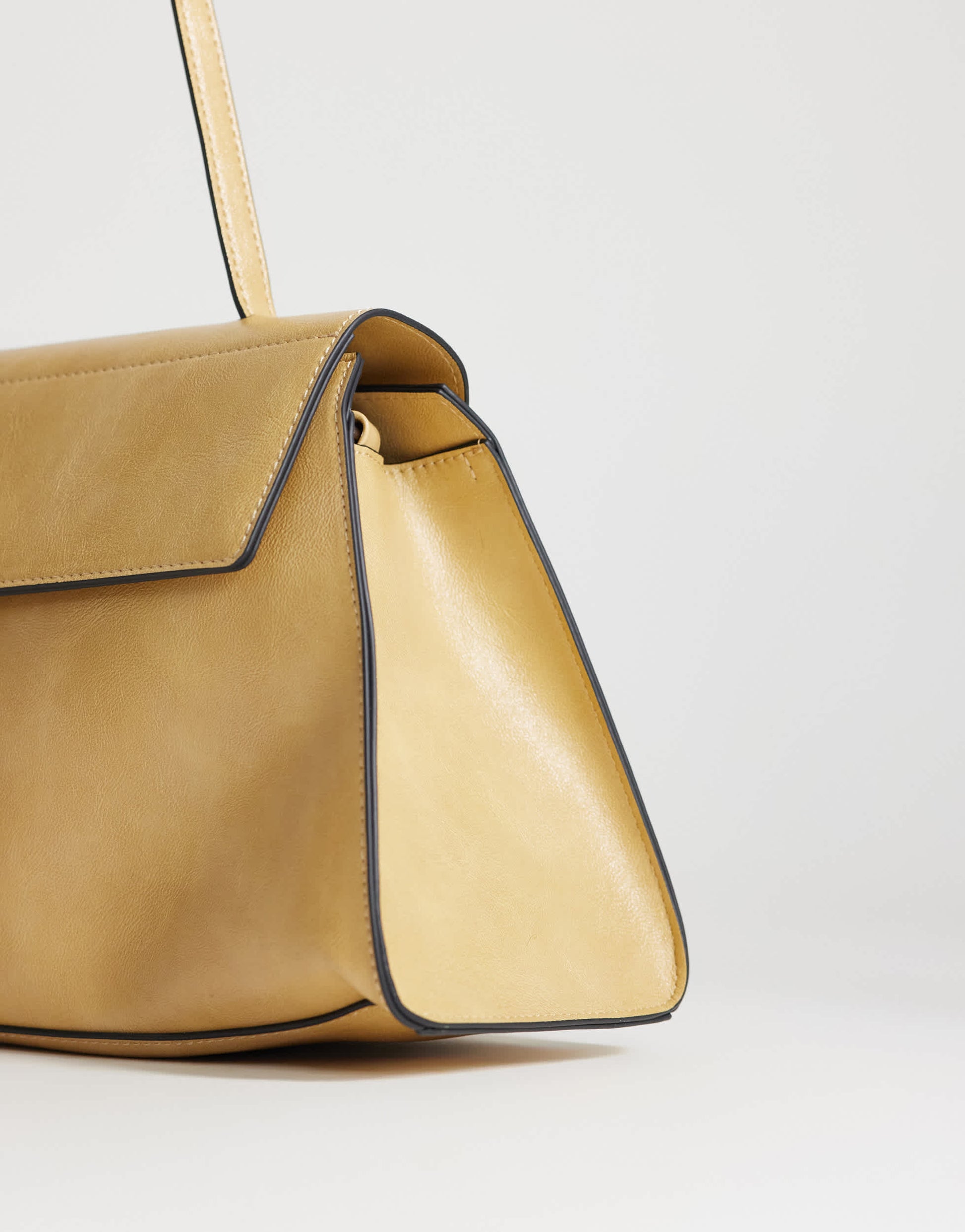 Topshop Stevey medium shoulder bag in buttermilk
