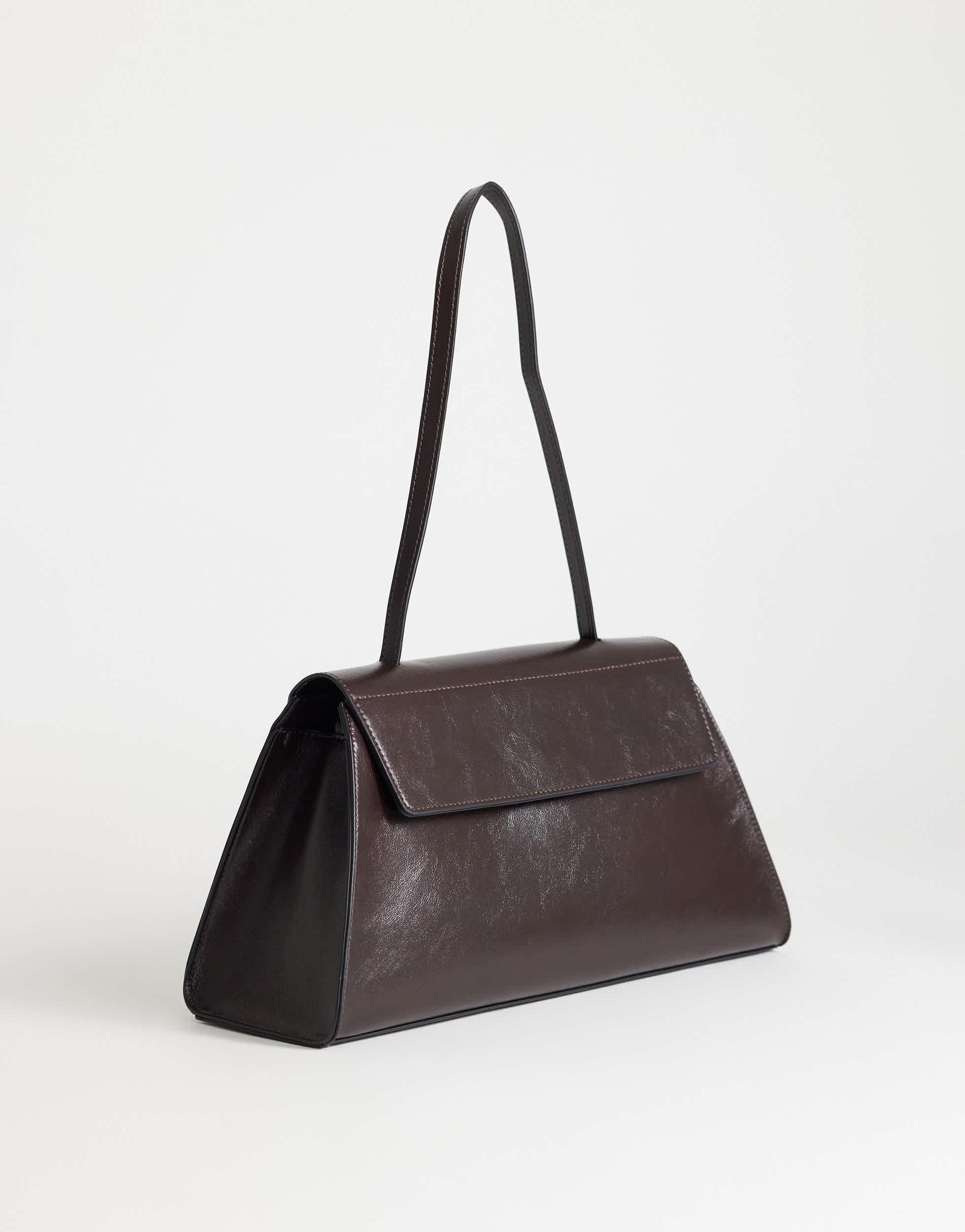 Topshop Stevey shoulder bag in chocolate