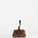 Topshop Jade mini wristlet grab bag in tiger print