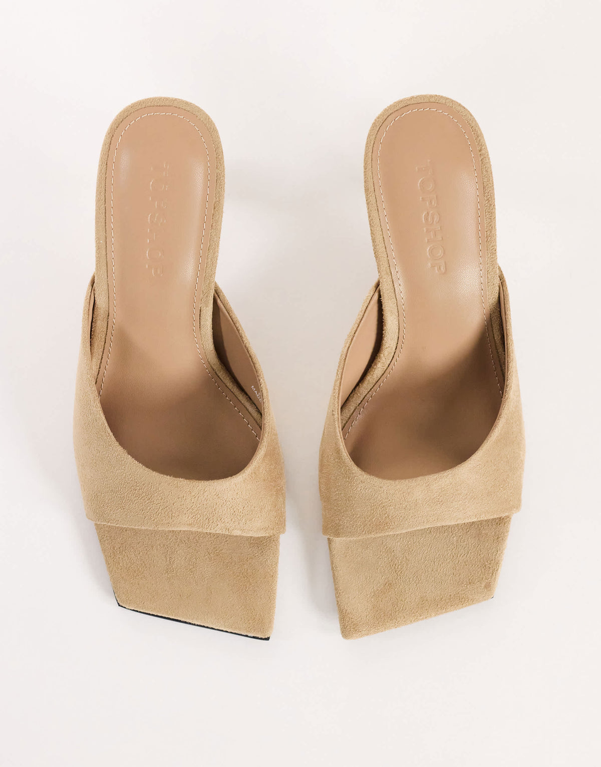 Topshop Octavia strappy high diamante heel sandal in taupe