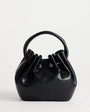 Topshop Paige medium ring handle grab bag in black