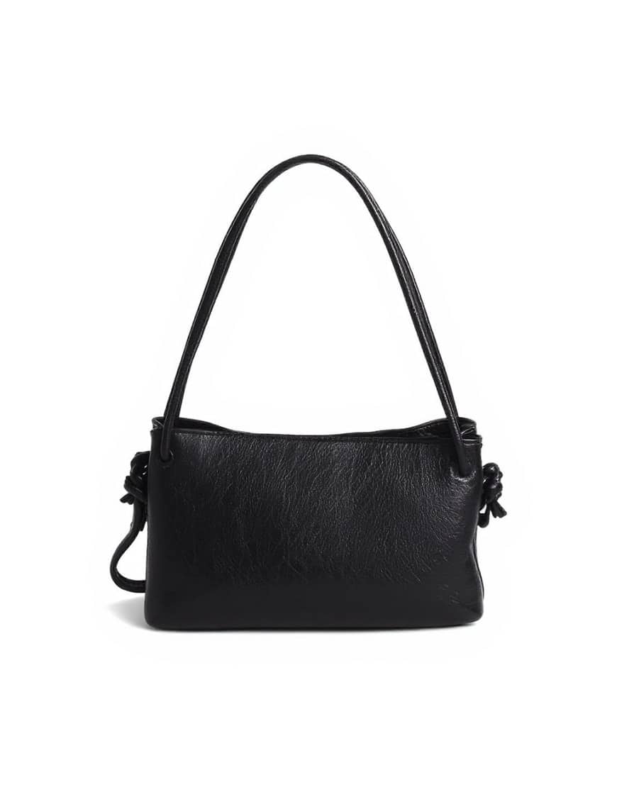 Topshop Schelby medium flat bowler in black