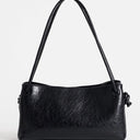 Topshop Schelby medium flat bowler in black