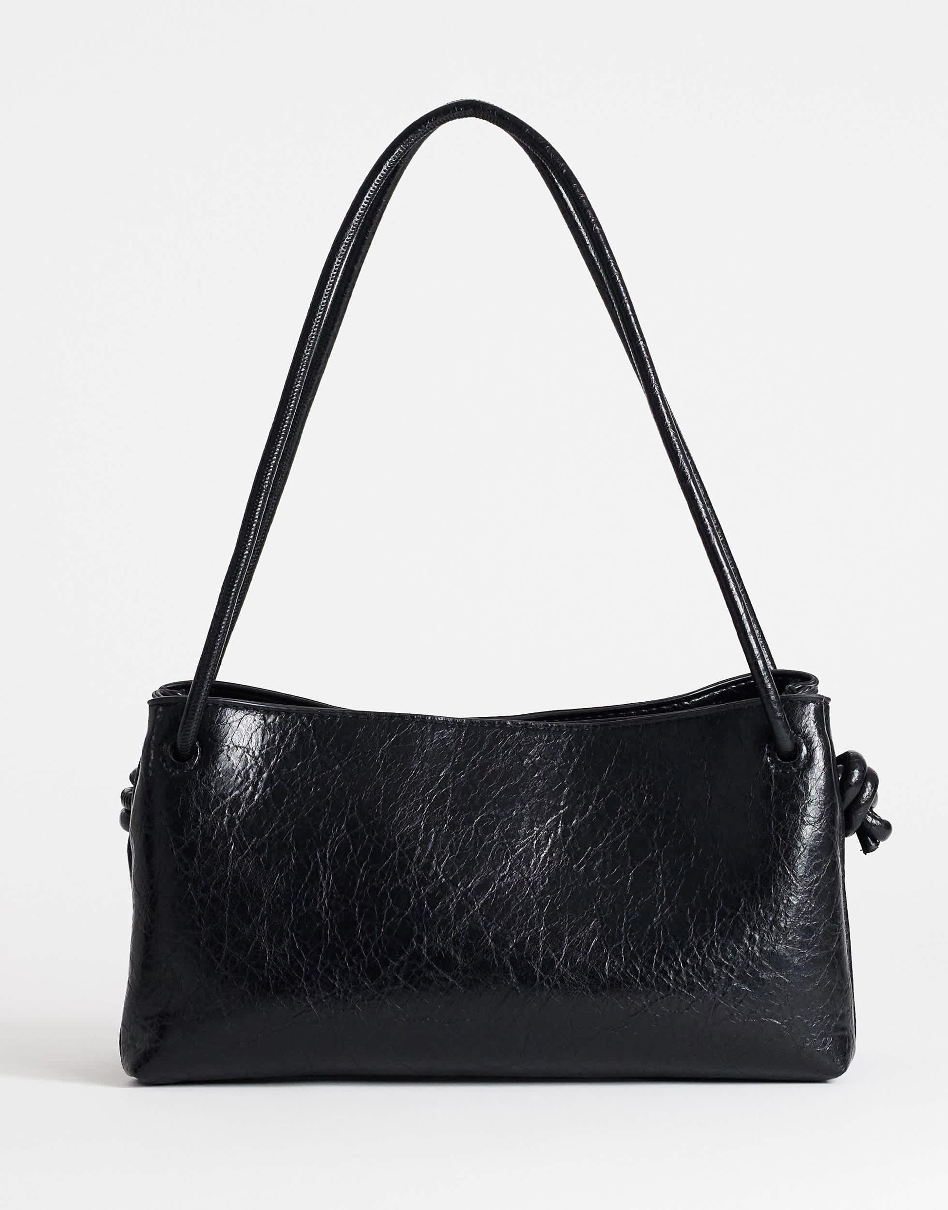 Topshop Schelby medium flat bowler in black