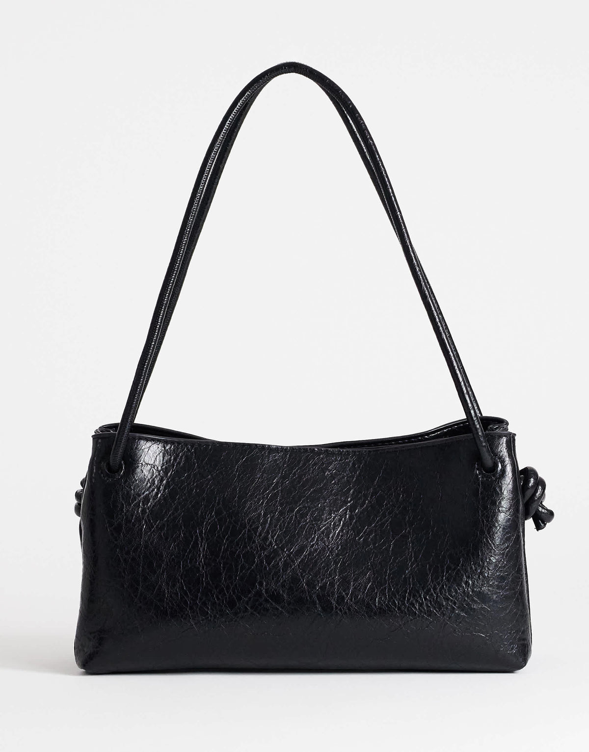 Topshop Schelby medium flat bowler in black
