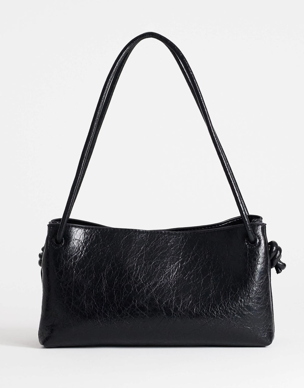 Topshop Schelby medium flat bowler in black