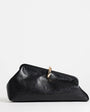 Topshop Carlie medium clutch with hardware in black