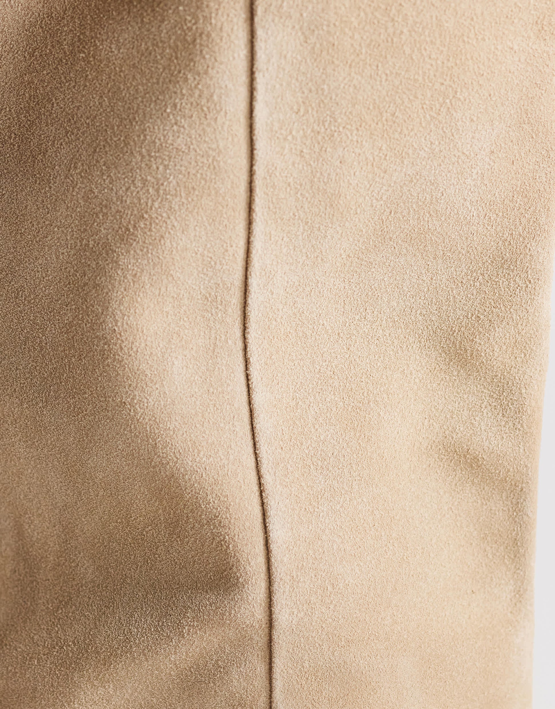 Topshop Pablo real suede slim western boot in taupe