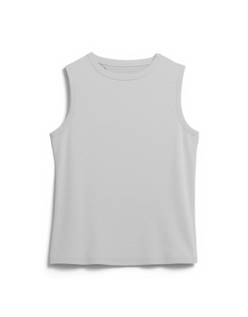 Topshop slim tank in grey marl