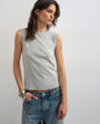 Topshop slim tank in grey marl