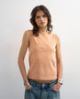 Topshop slim tank in peach
