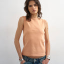 Topshop slim tank in peach