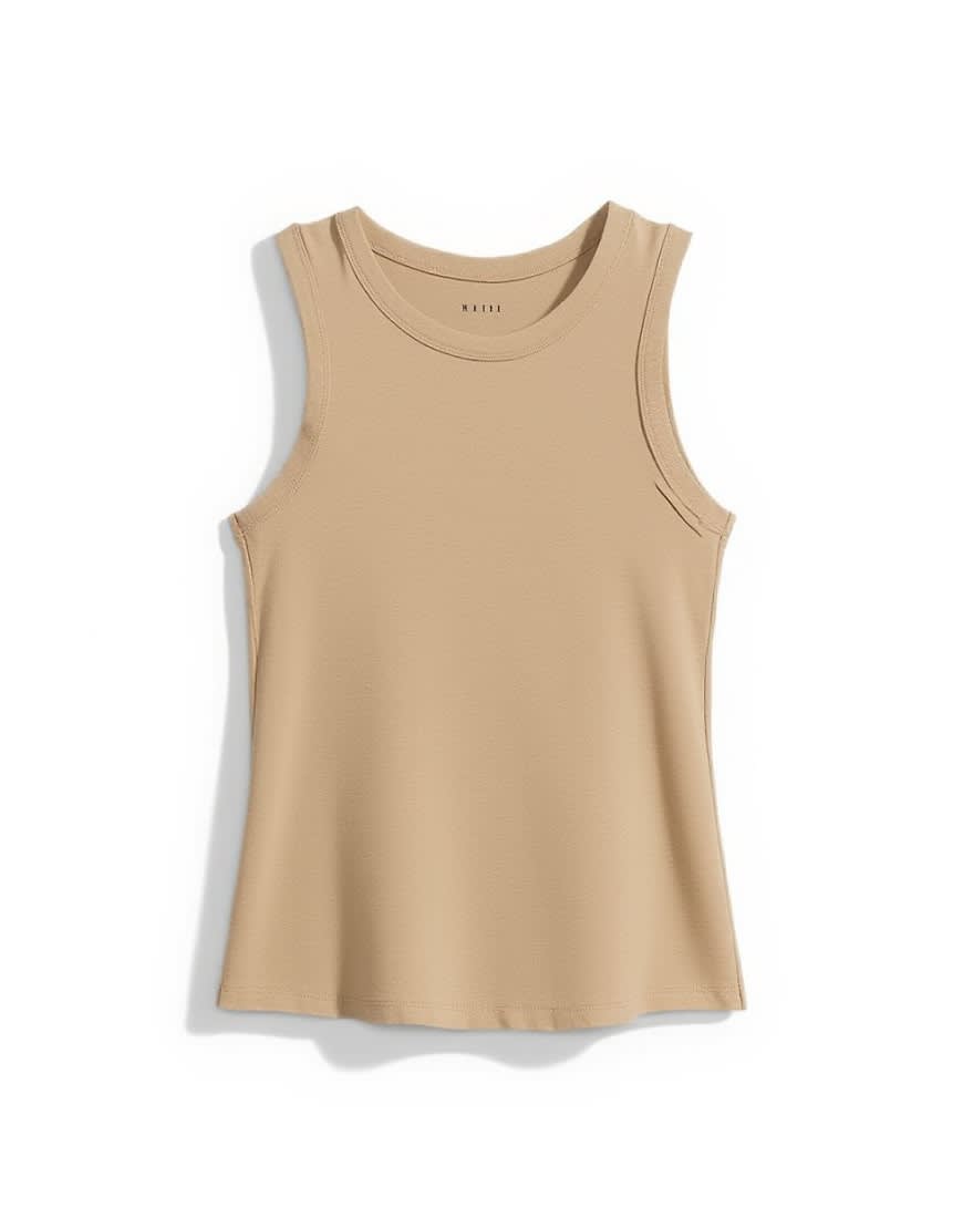 Topshop slim tank in stone