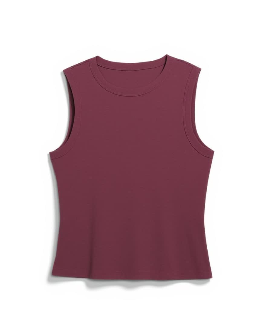 Topshop slim tank in plum