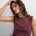 Topshop schmales Tanktop in Pflaume