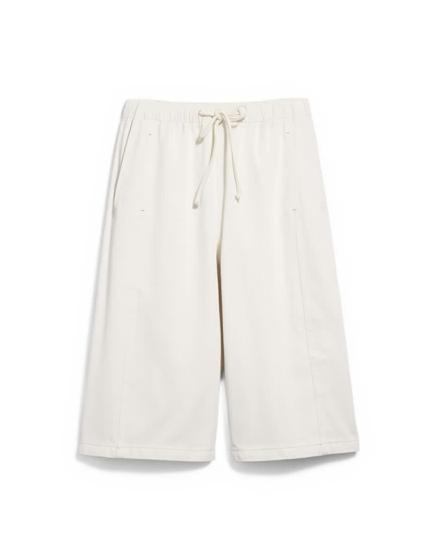Topshop denim pull on barrel short in bone