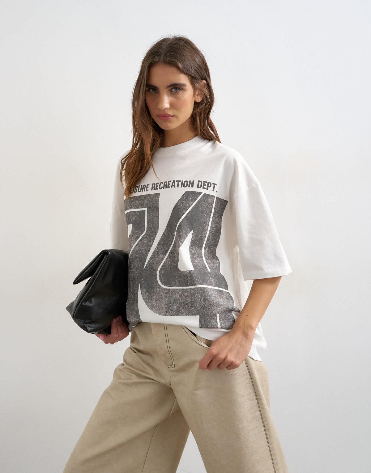 Topshop 'Vintage 74' graphic tee in white