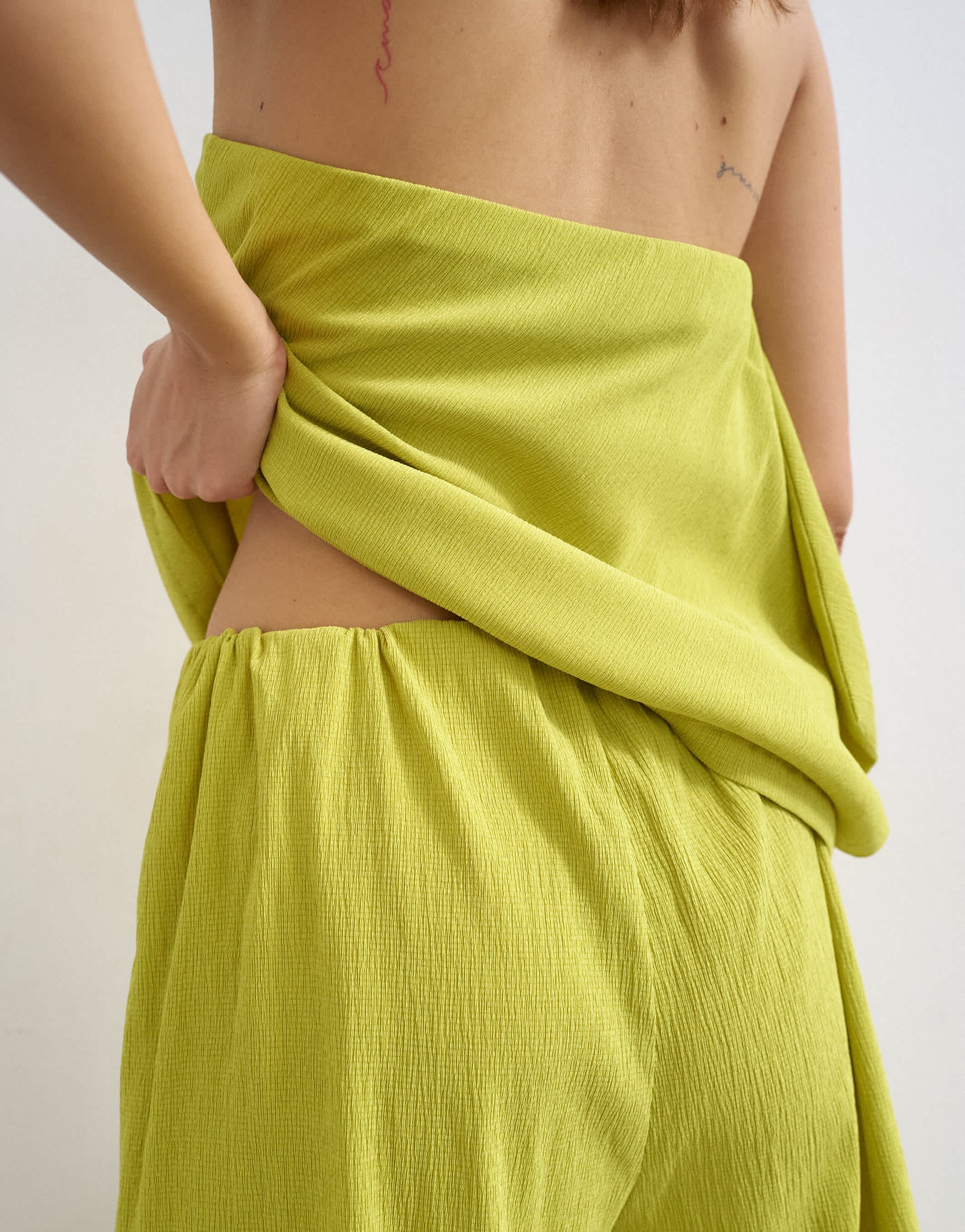 Topshop textured board short co-ord in green