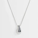 Collier pendentif goutte Matilda Topshop argenté
