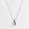 Collier pendentif goutte Matilda Topshop argenté