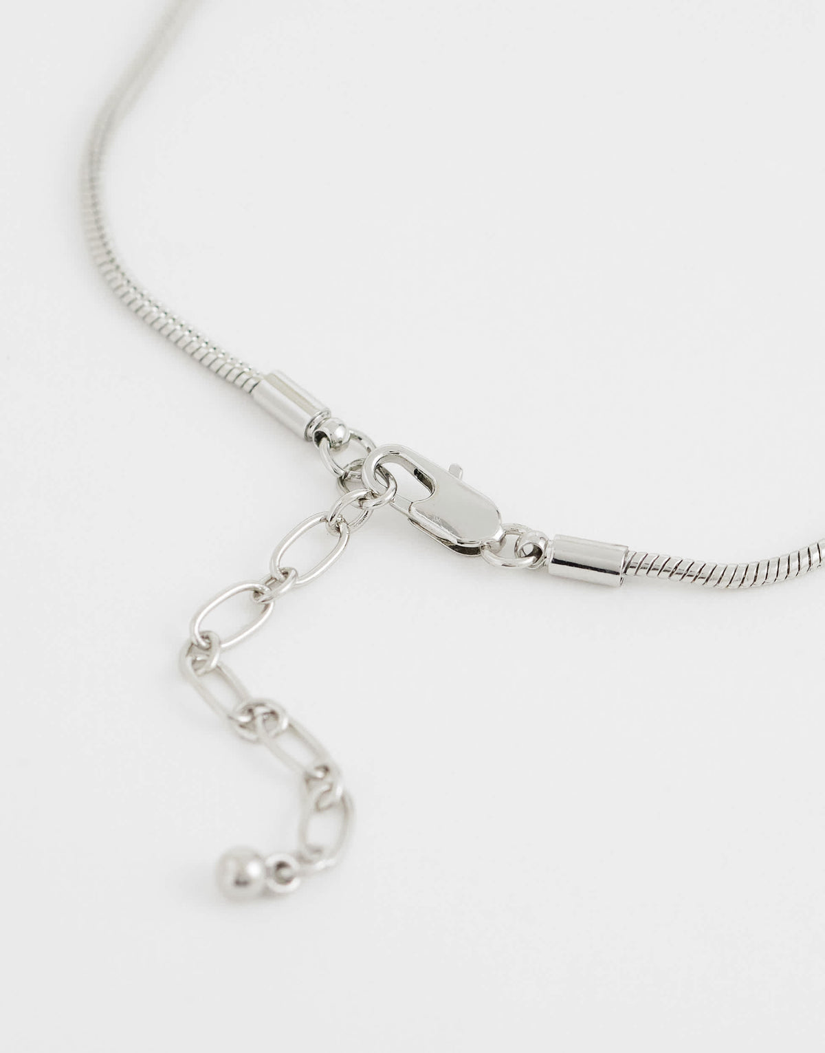 Topshop Matilda teardrop pendant necklace in silver
