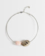 Topshop Mila choker necklace with pink and dalmatian stones