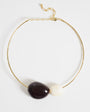 Topshop Mila choker necklace with cream and chocolate stones
