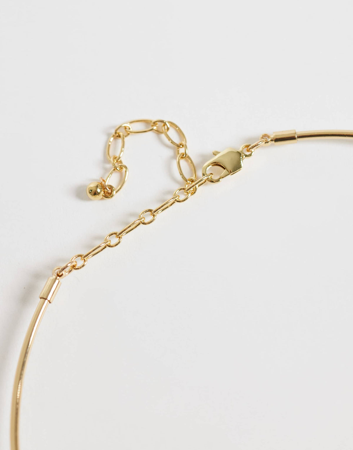 Topshop Mila choker necklace with cream and chocolate stones