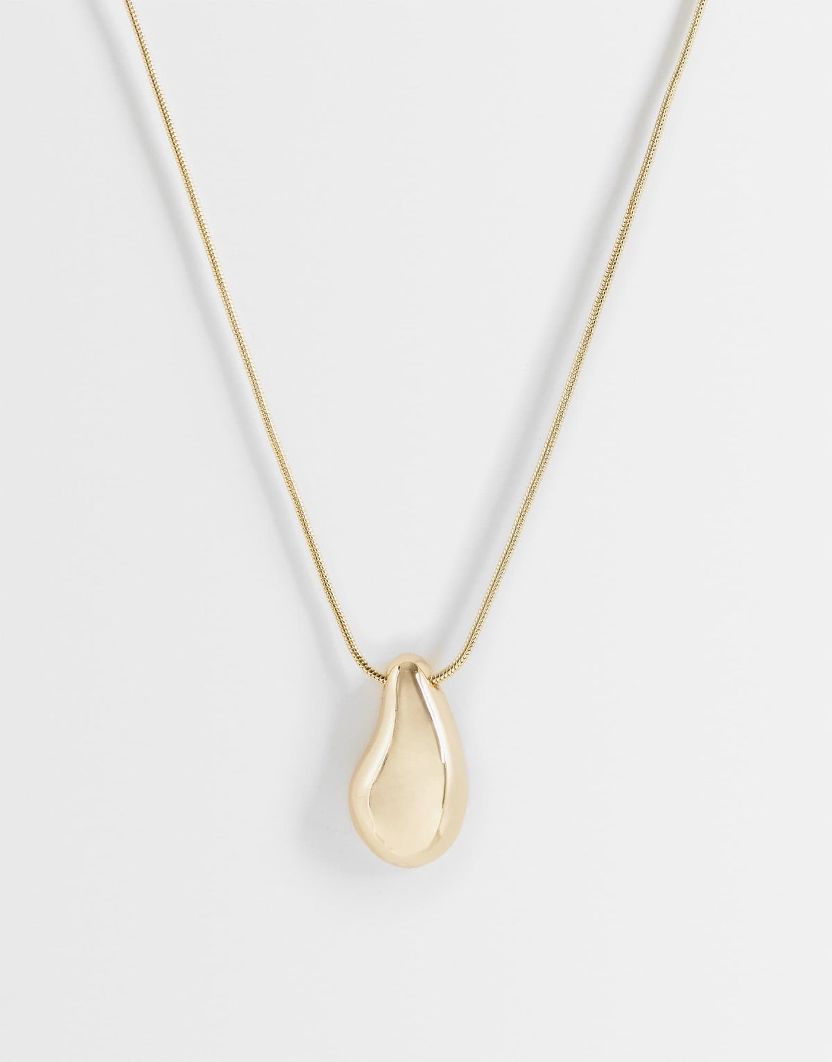 Topshop Matilda teardrop pendant necklace in gold