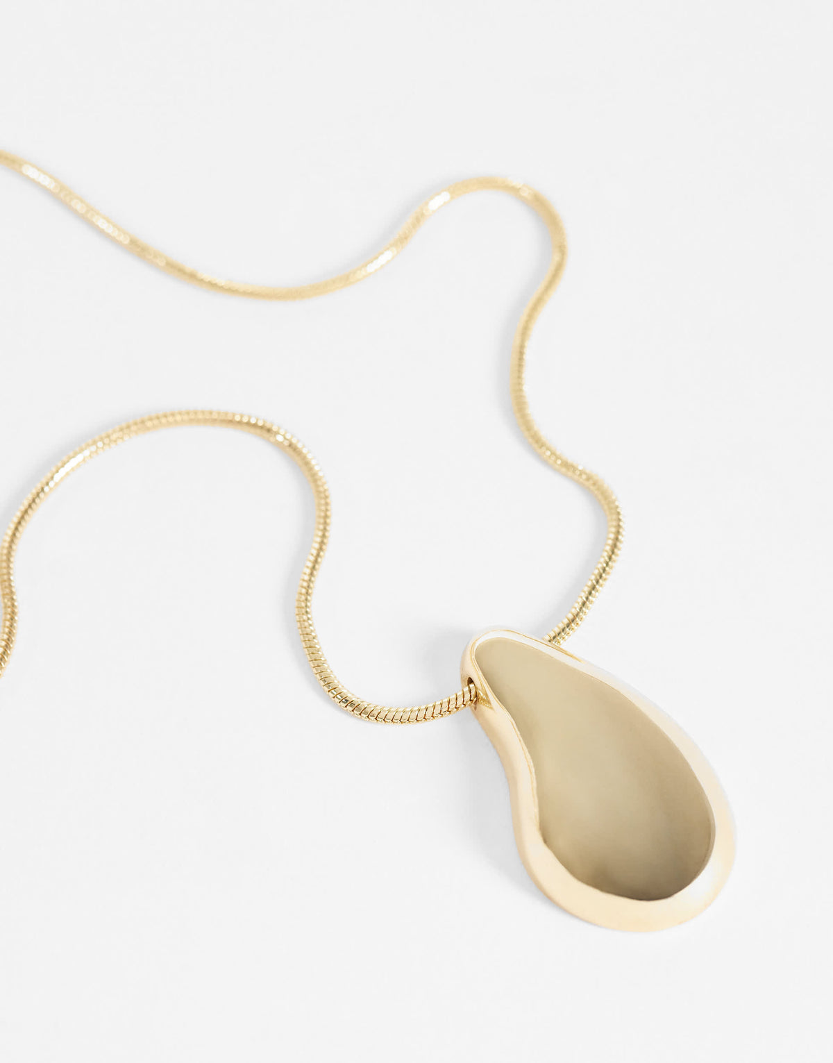 Topshop Matilda teardrop pendant necklace in gold