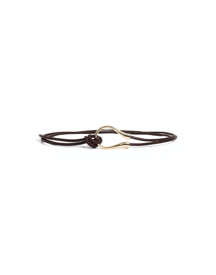 Topshop Annie hardware tie belt in chocolate and gold