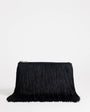 Topshop Jasmine small fringe envelope bag in black