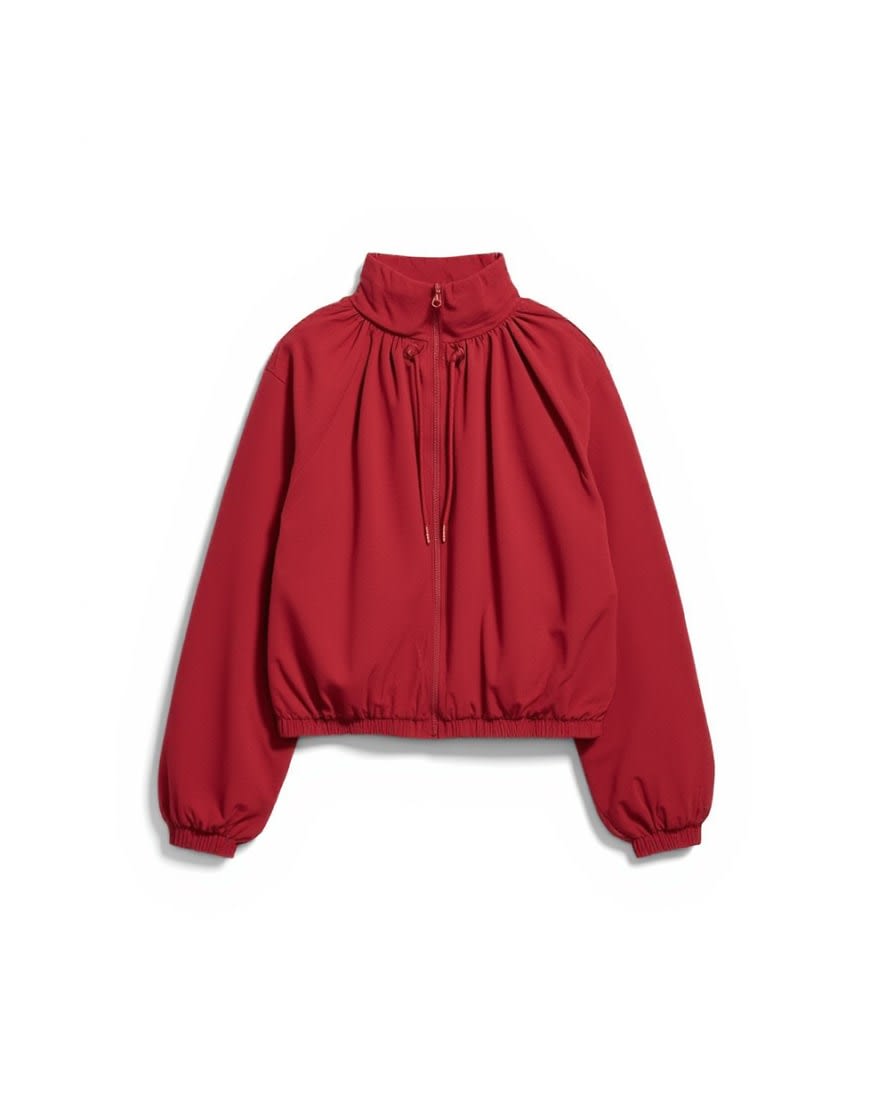 Topshop anorak jacket in red