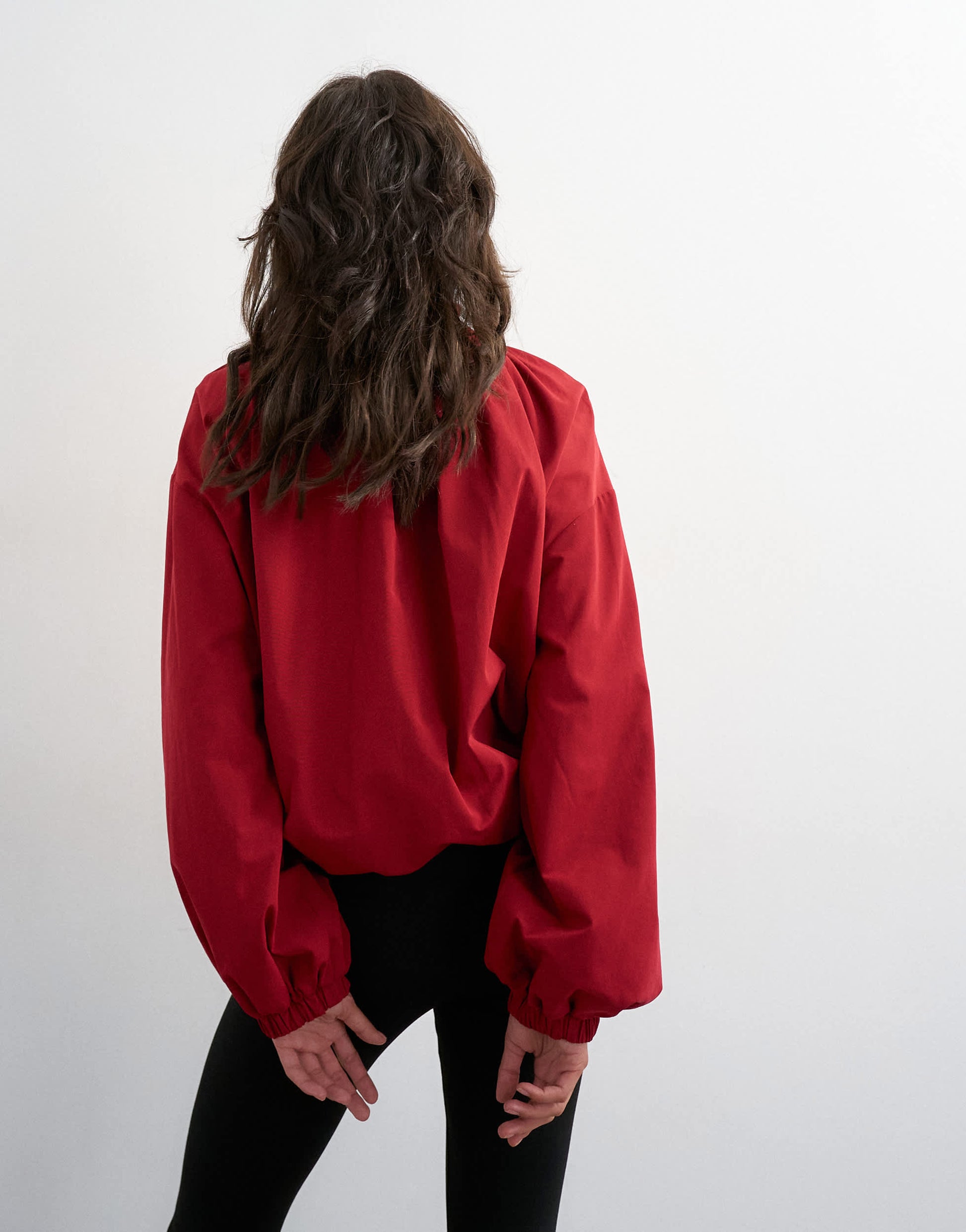 Topshop anorak jacket in red