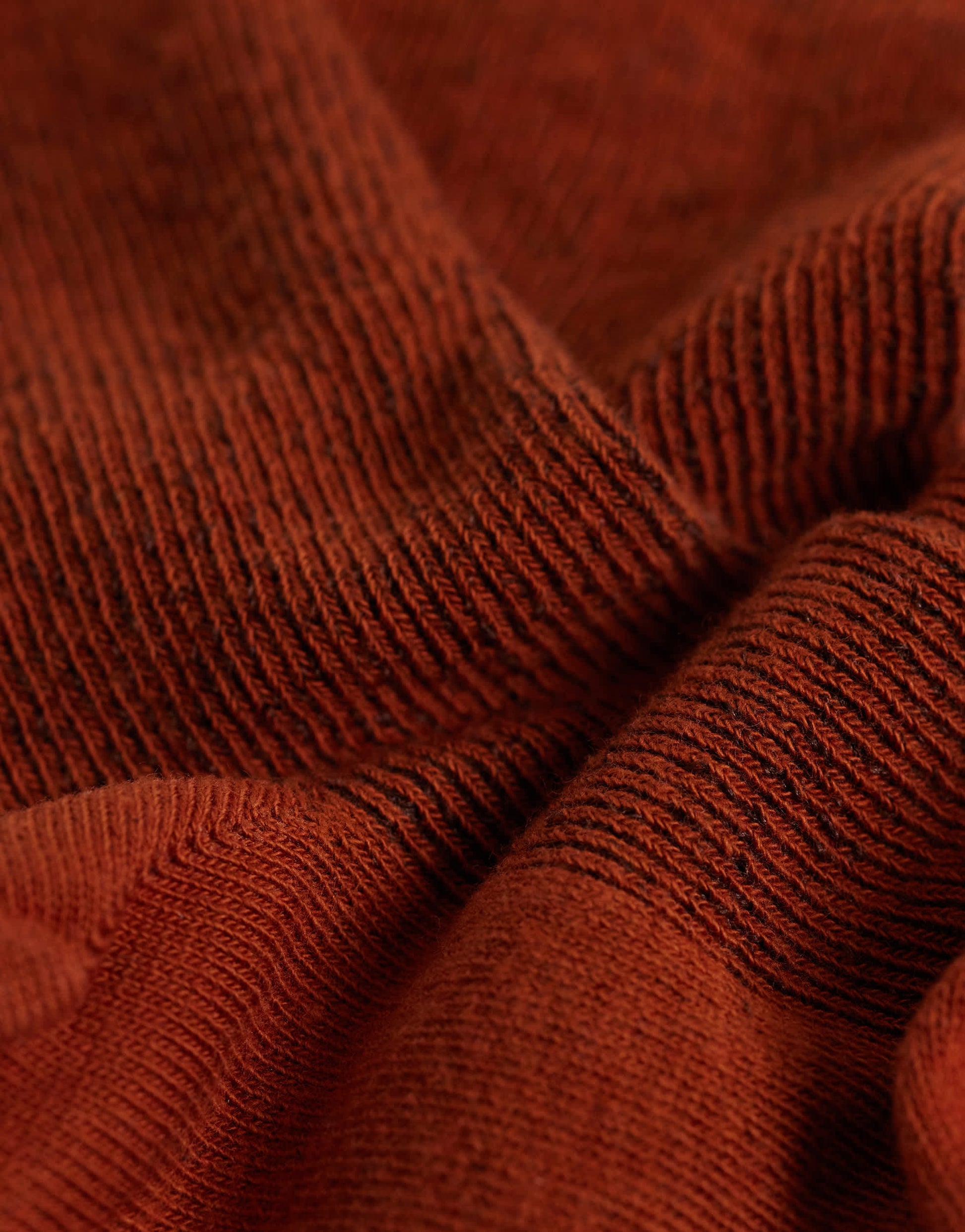Topshop ribbed frill socks in rust