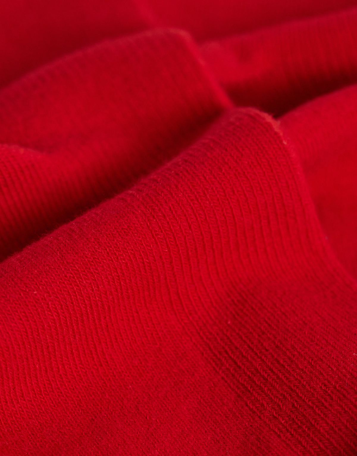 Topshop ribbed frill socks in red