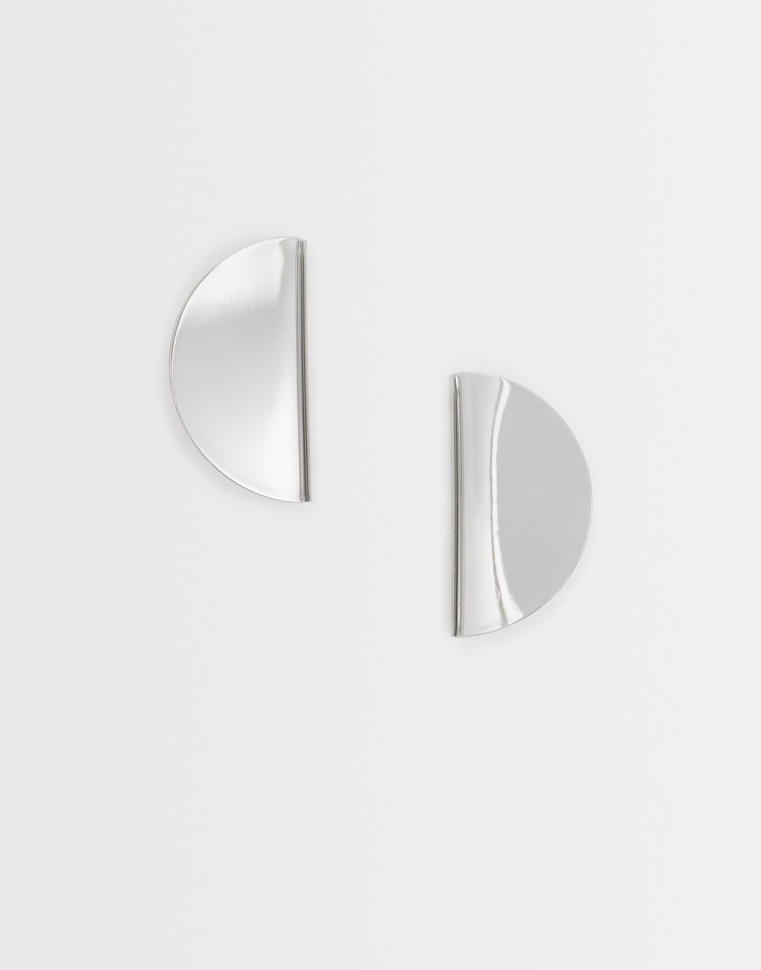 Topshop Della statement stud earrings in silver