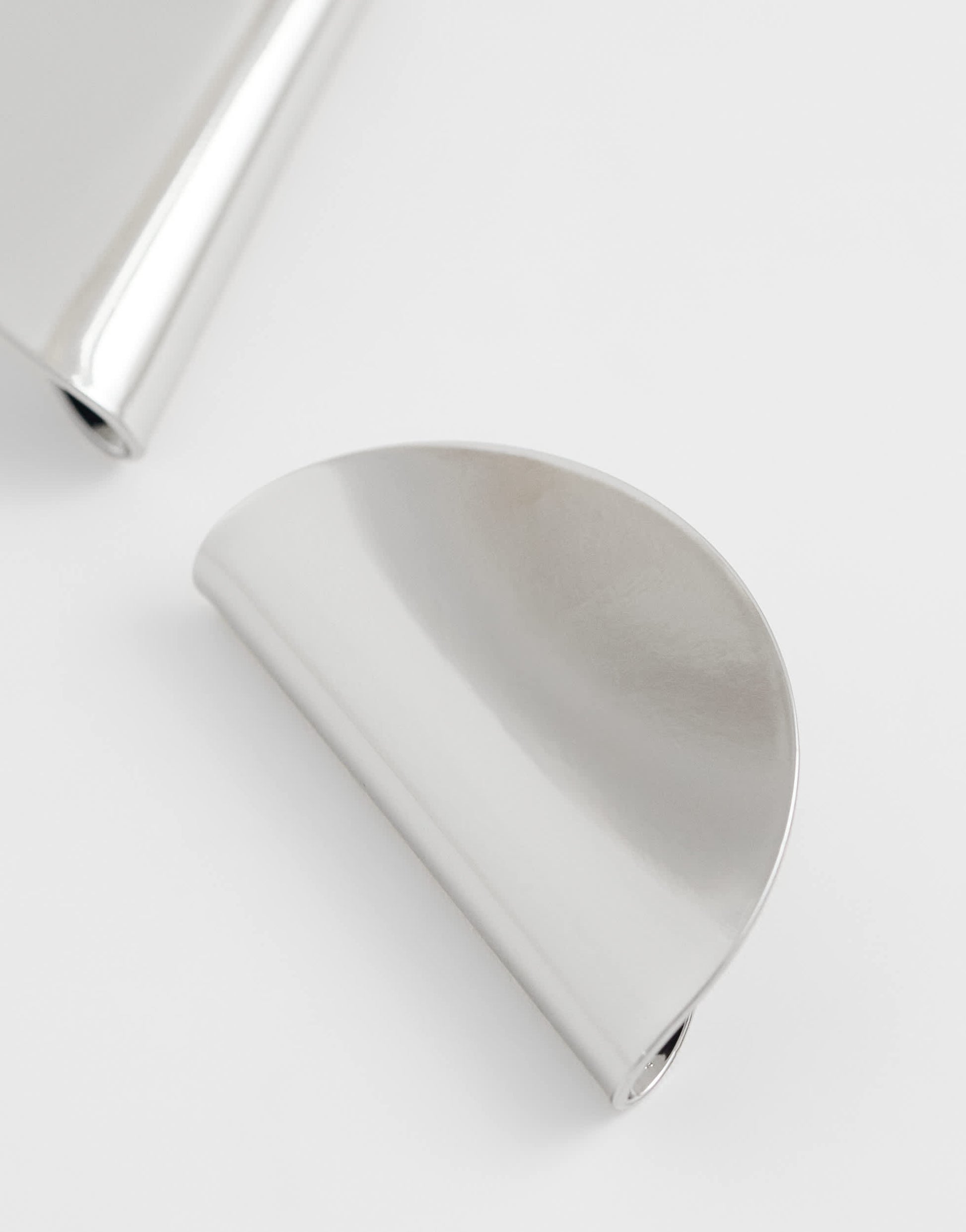 Topshop Della statement stud earrings in silver