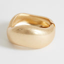 Topshop Flavia chunky bangle in gold