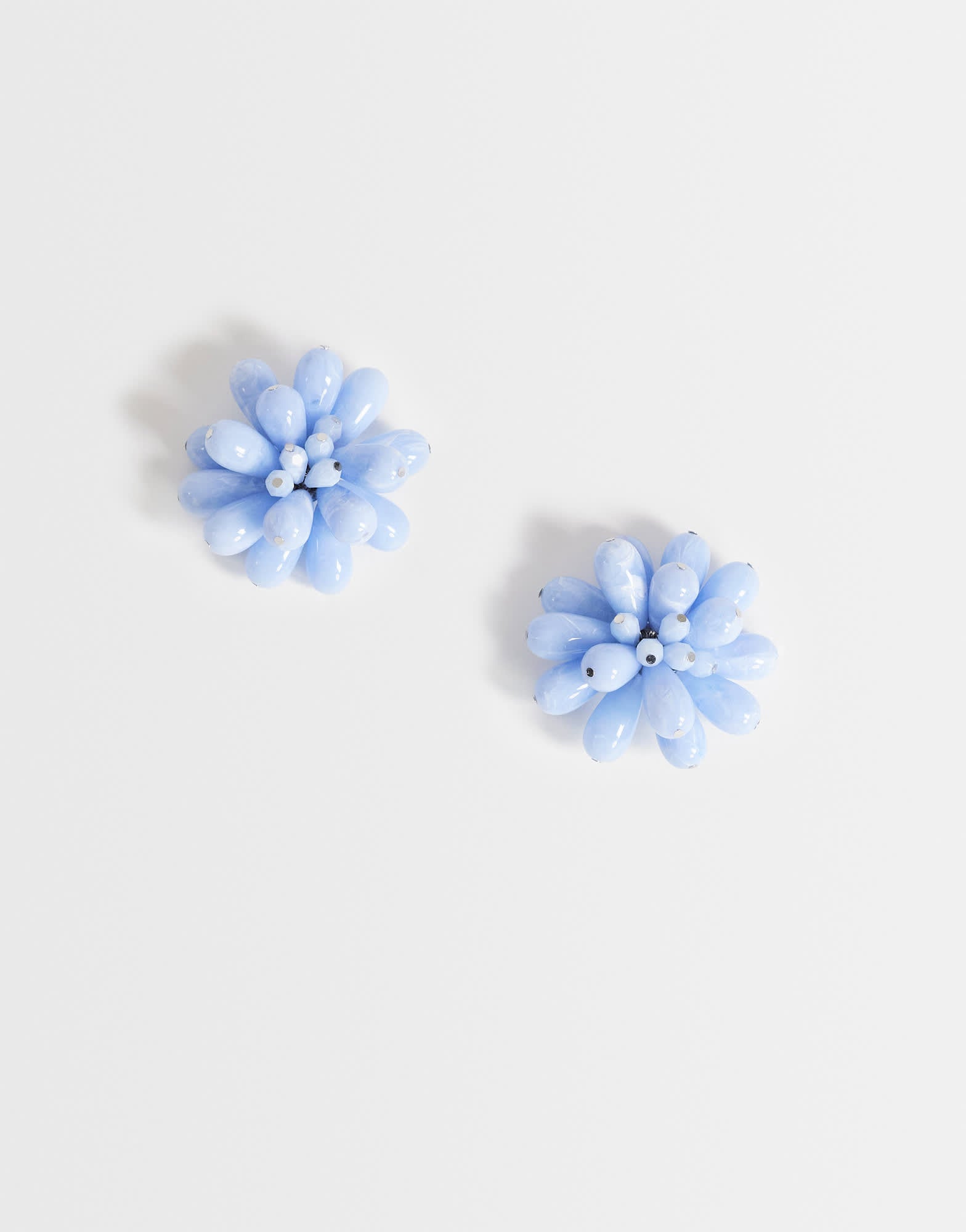 Topshop Dezi semi precious cluster earring in blue